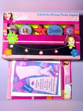NWT Y2K Barbie Bundle Lifestyle String Party Room Lights Jumbo Birthday Card